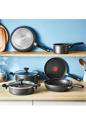 Tefal Сковорода ВОК So' Light, 28см, алюміній, бакеліт, чорний