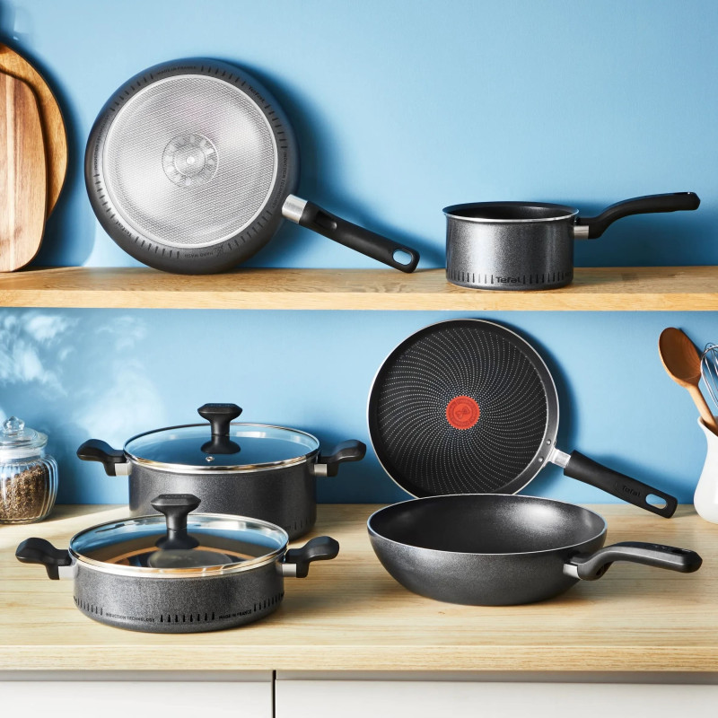 Tefal Сковорода ВОК So' Light, 28см, алюміній, бакеліт, чорний