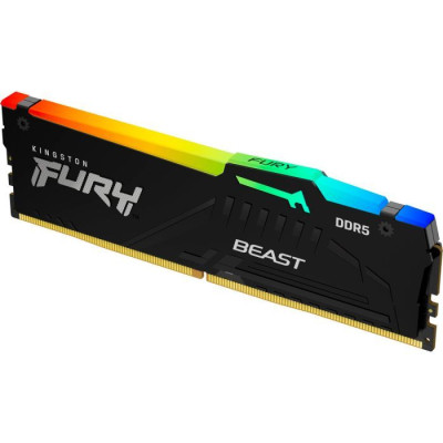 Kingston Пам'ять ПК DDR5 16GB 6800 FURY Beast RGB EXPO