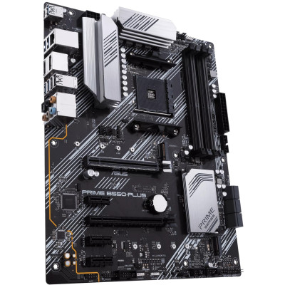 ASUS Материнська плата PRIME B550-PLUS sAM4 B550 4xDDR4 M.2 HDMI DP ATX