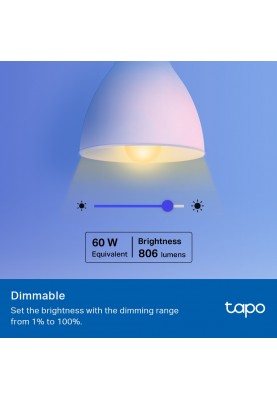 TP-Link Розумна багатобарвна Wi-Fi лампа Tapo L530E 2шт N300