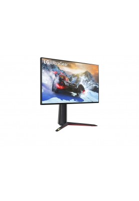 LG Монітор 27" 27GP95RP-B 2xHDMI, DP, Audio, USB, NanoIPS, 3840x2160, 160Hz, 1ms, DCI-P3 98%, G-SYNC, FreeSync, Pivot, HDR600