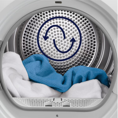 Electrolux Сушильна машина тепловий насос, 9кг, A+++, 64см, дисплей, білий
