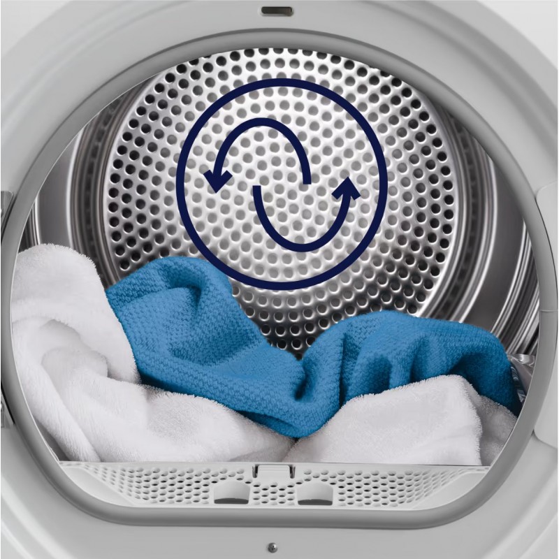 Electrolux Сушильна машина тепловий насос, 9кг, A+++, 64см, дисплей, білий