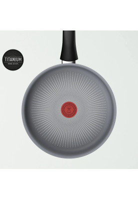 Tefal Сотейник Halo, 24см, з кришкою, алюміній, бакеліт, скло, сірий