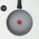 Tefal Сотейник Halo, 24см, з кришкою, алюміній, бакеліт, скло, сірий