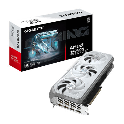 Gigabyte Відеокарта Radeon RX 9070 XT 16GB GDDR6 GAMING OC ICE білий Gigabyte Відеокарта Radeon RX 9070 XT 16GB GDDR6 GAMING OC ICE білий