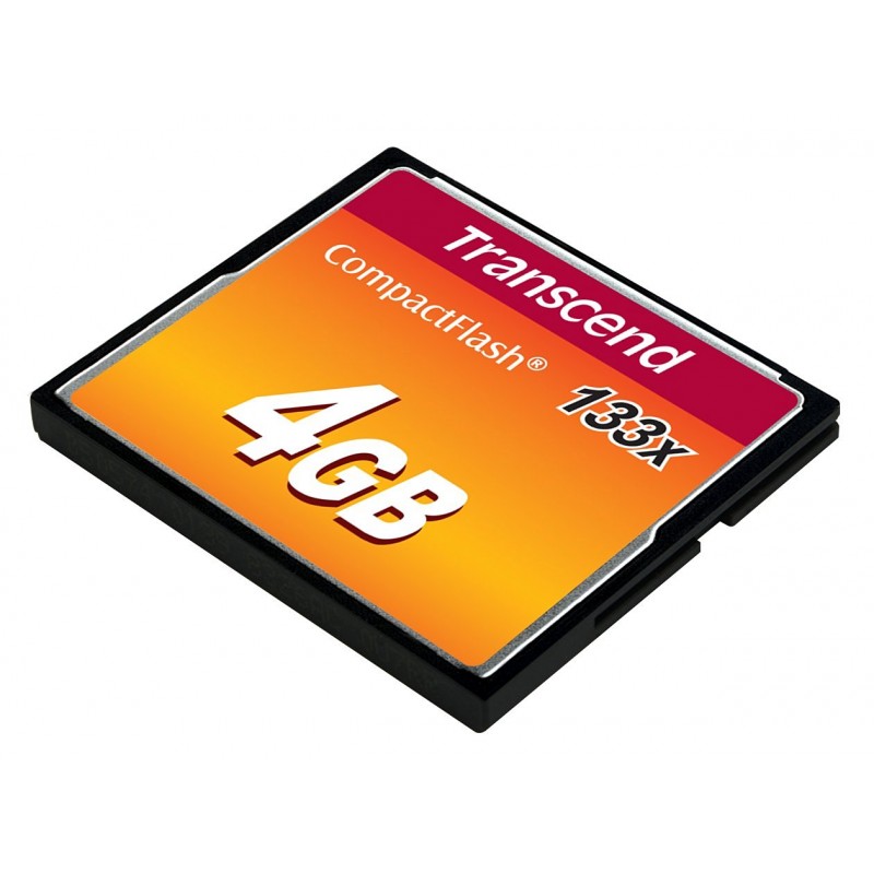 Transcend 133x CompactFlash (Standard)[Карта пам'яті CF 4GB 133X]