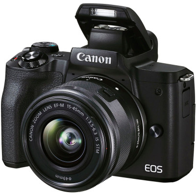 Canon Цифрова фотокамера  EOS M50 Mk2 + 15-45 IS STM Lifestream Kit Black