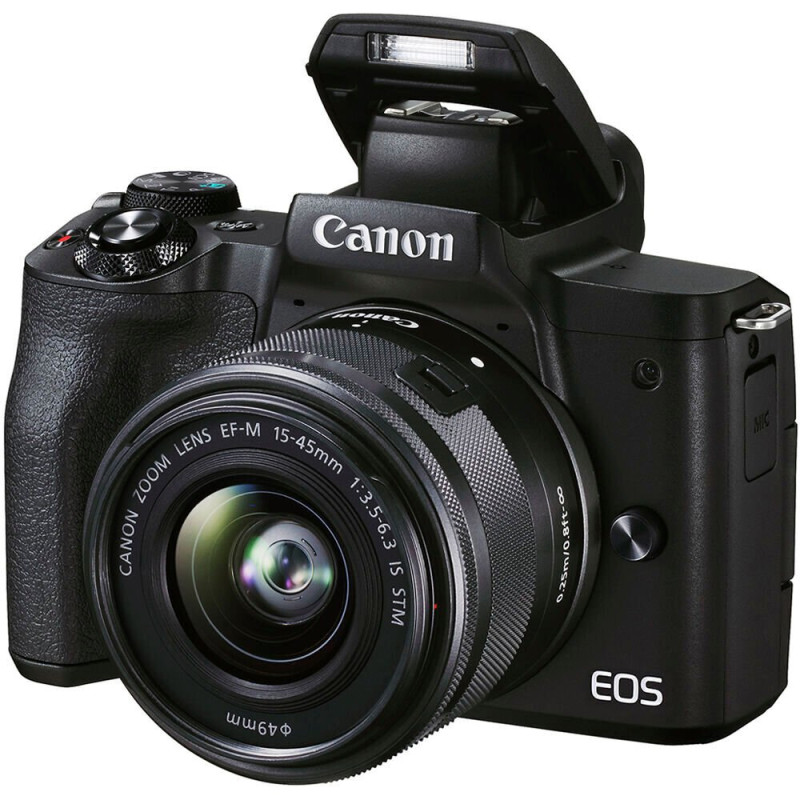 Canon Цифрова фотокамера  EOS M50 Mk2 + 15-45 IS STM Lifestream Kit Black