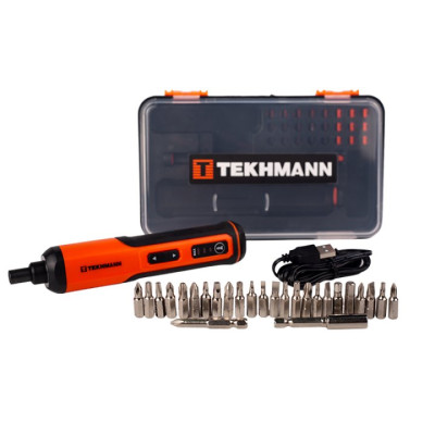 TEKHMANN Викрутка акумуляторна Tekhmann TCS-3.6/2000 KIT 3.6В 1х2А·год 5Нм 250об/хв 0.25кг кейс