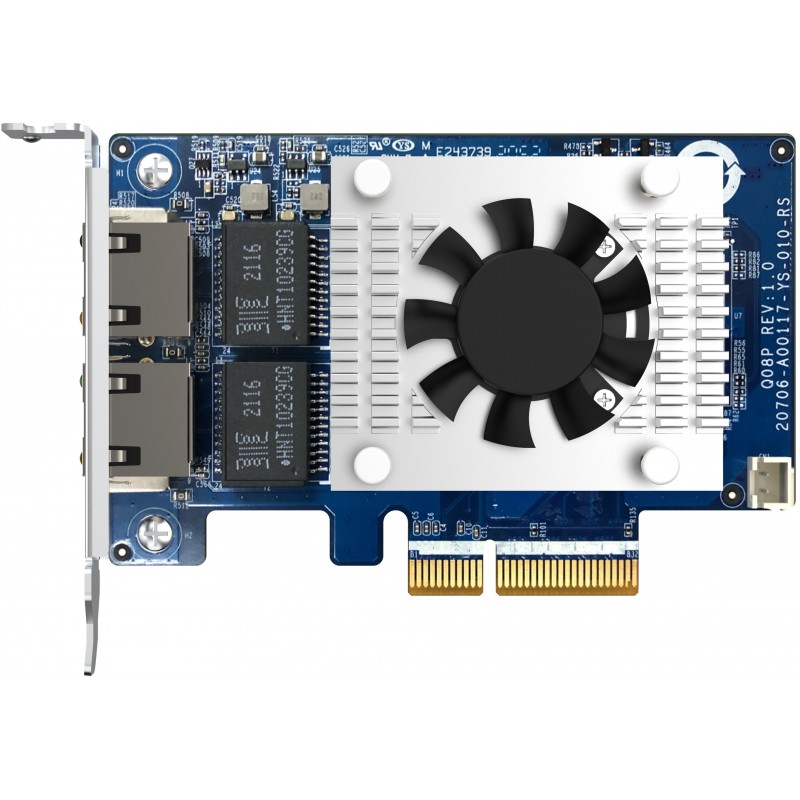 QNAP Мережева карта Dual-port (10Gbase-T) 10GbE PCIe Gen3 x4