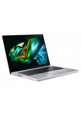 Acer Ноутбук Aspire 3 Spin 14 A3SP14-31PT 14" WUXGA IPS Touch, Intel P N200, 8GB, F256GB, UMA, Lin, сріблястий