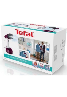 Tefal Відпарювач Access Steam Minute, 1100Вт, 150мл, постійна пара - 20гр, керам. підошва, біло-фіолетовий