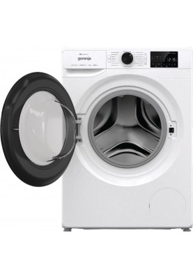 Gorenje Пральна машина фронтальна, 8кг, 1400, A+++, 55см, дисплей, інвертор, пара, Wi-Fi, білий