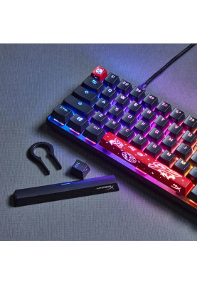HyperX Клавіатура механічна Alloy Origins 65 67key, Red, USB-A, EN/UA, RGB, чорний