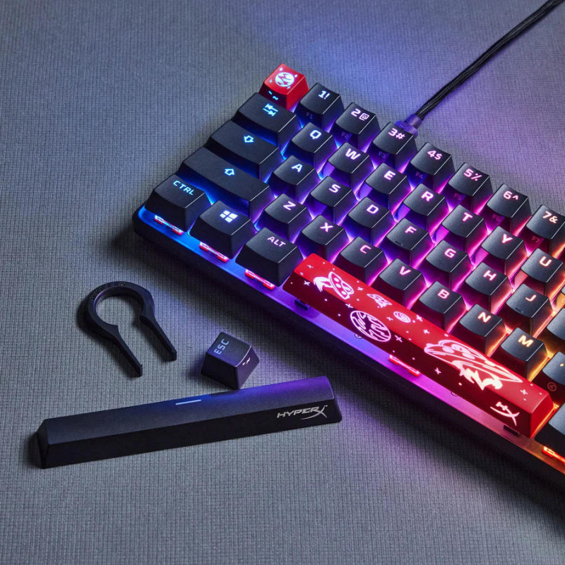 HyperX Клавіатура механічна Alloy Origins 65 67key, Red, USB-A, EN/UA, RGB, чорний