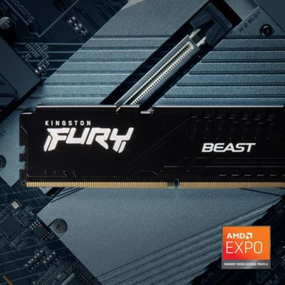 Kingston Пам'ять ПК DDR5 64GB KIT (32GBx2) 5600 FURY Beast