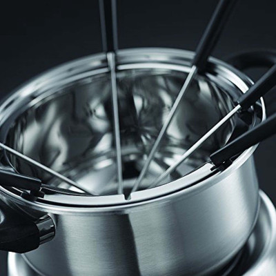 Russell Hobbs Електричне фондю Fiesta, ємність 2л, 1200Вт, 6 виделок в комплекті, нерж. сталь, сірий Russell Hobbs Електричне фондю Fiesta, ємність 2л, 1200Вт, 6 виделок в комплекті, нерж. сталь, сірий