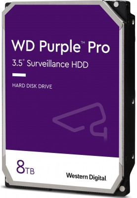 WD Жорсткий диск 3.5" SATA 3.0 8TB 7200 256MB Purple Pro Surveillance