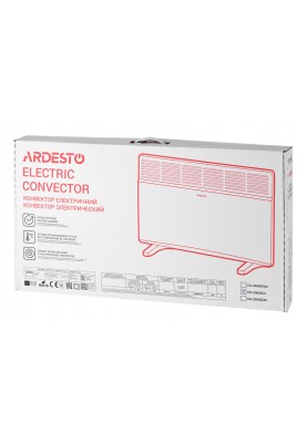 ARDESTO Конвектор електричний СН-2000ECW, 2000 Вт, 20 м2, LED-дисплей, IP24, антрацит матовий
