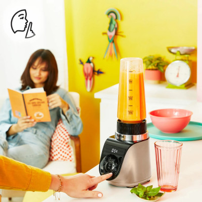Tefal Блендер стаційний Blend UP, 1000Вт, чаша-700мл, тритан, чорно-золотистий
