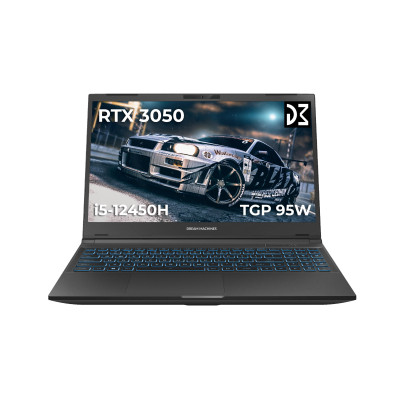 Dream Machines Ноутбук RG3050-15 15.6FHD IPS, Intel i5-12450H, 32GB, F512GB, NVD3050-4, DOS, чорний