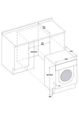 Whirlpool Вбуд. прально-сушильна машина BIWDWG75148