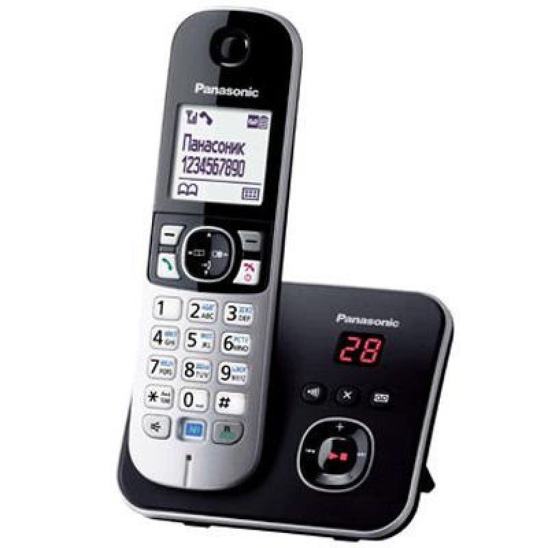 Panasonic Радіотелефон DECT KX-TG6821UAB Black