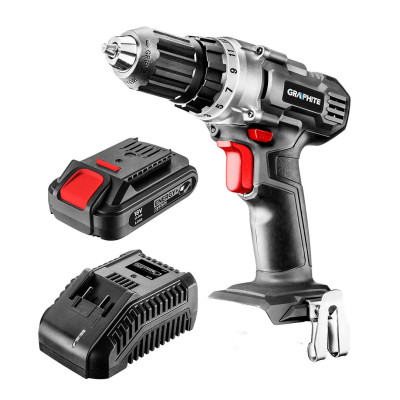 Graphite Шурупокрут-дриль акумуляторний Energy+ 18В 1х2А·год 44Нм 0-350·0-1250об·хв ЗП 1.2кг