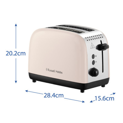 Russell Hobbs Тостер 1670Вт, нержав., підігрів, жасмін