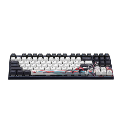 Varmilo Клавіатура механічна VPE87 Chang'e 87Key, Cherry Mx Red, BT/WL/USB-A, EN, White Led, Синій