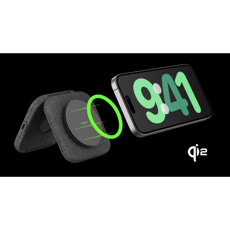 Belkin Зарядний пристрій бездротовий 2в1 15Вт Travel Pad Qi2