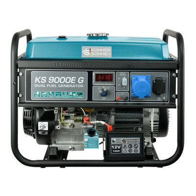 Könner & Söhnen Генератор газово-бензиновий KS 9000E G, 230В, 6.5кВт, електростартер, 83.0кг Könner & Söhnen Генератор газово-бензиновий KS 9000E G, 230В, 6.5кВт, електростартер, 83.0кг
