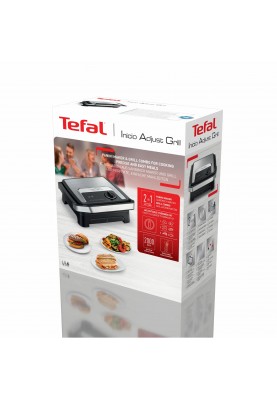 Tefal Гриль притискний Inicio Classic 2000Вт, темп. режимів-3, метал, чорний