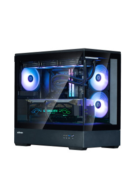 Zalman Корпус P30 Black V2, без БР, 1xUSB3.0, 1хUSB Type-C, 3x120мм ARGB, TG Front/Side Panel, mATX, чорний