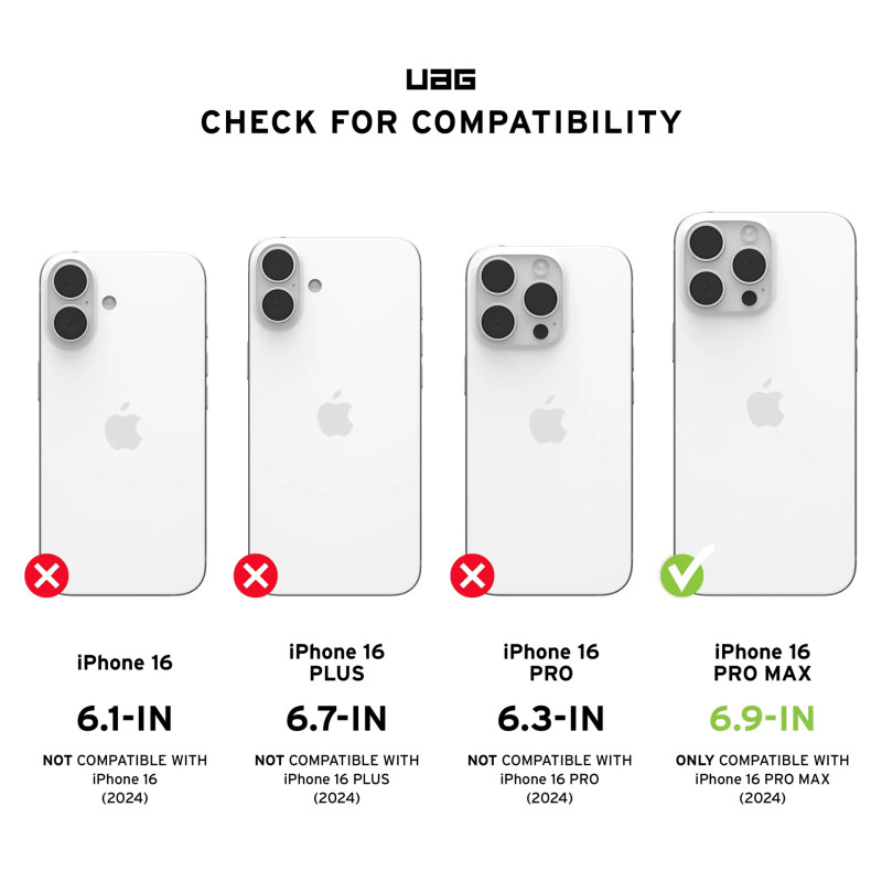 UAG Чохол для iPhone 16 Pro Max, Plyo Magsafe LE, Blue Ombre
