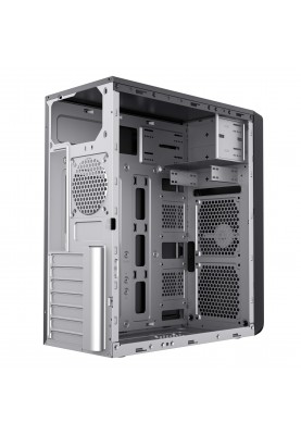 2E Корпус TeamX TMX01 з БЖ 2E ATX400W 2xUSB2.0 1x80мм VGA 310мм, ATX чорний