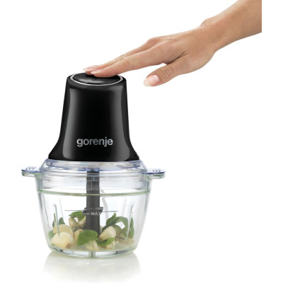 Gorenje Подрібнювач, 500Вт, чаша-1000мл, скло, чорний