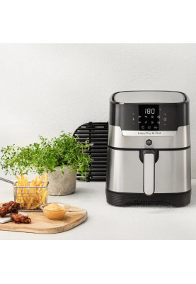 Tefal Мультипіч OBH Nordica EasyFry&Grill, 1550Вт, чаша-4.2л, сенсорне управління, від 40°C до 200°C, пластик, чорно-сірий