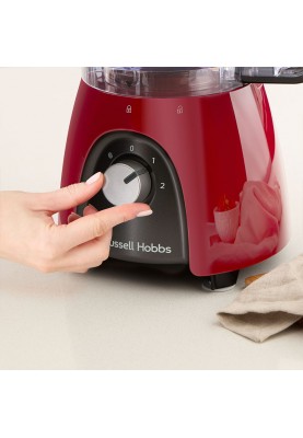 Russell Hobbs Кухонна машина Desire Red, 600Вт, чаша-пластик, корпус-пластик, насадок-4, червоний