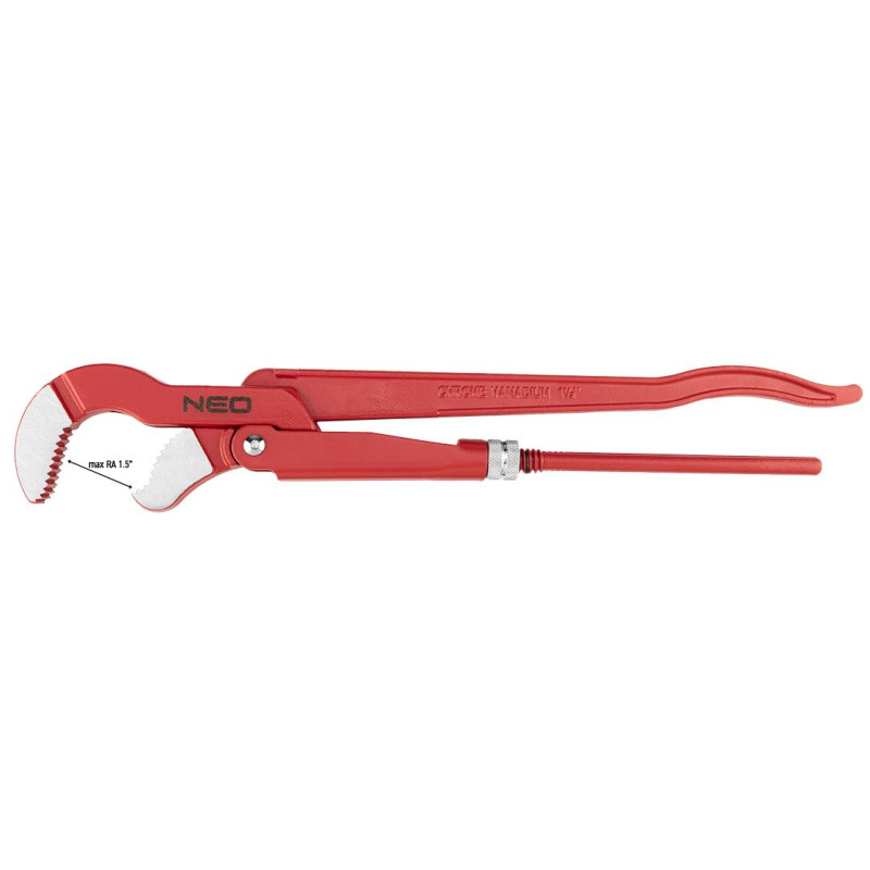 Neo Tools Ключ трубний, 45°, робочий діапазон 0-38мм, 420мм