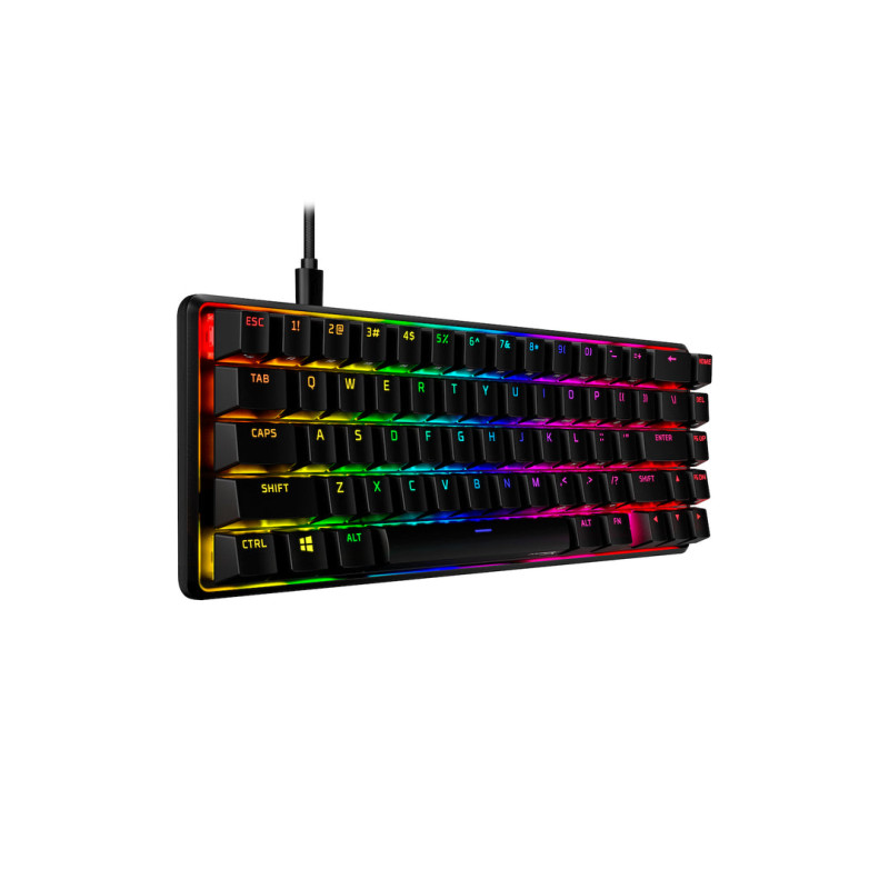 HyperX Клавіатура механічна Alloy Origins 65 67key, Red, USB-A, EN/UA, RGB, чорний