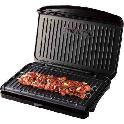 Russell Hobbs Гриль Foreman притискний Fit Grill Large 2400Вт, темп, пластик, чорний