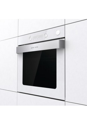 Gorenje Духова шафа електрична, 77л, A+, пара, дисплей, білий