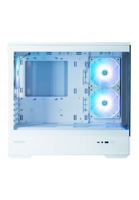 Zalman Корпус P30 без БЖ 1xUSB3.0, 1xUSB Type-C 3x120мм ARGB VGA 420мм LCS ready TG Front/Side Panel mATX білий