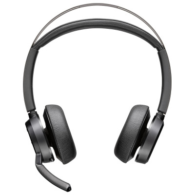 Poly Гарнітура комп'ютерна стерео On-ear Voyager Focus 2, USB-A, Bluetooth, всеспрямований, ANC, Acoustic fence, чорний