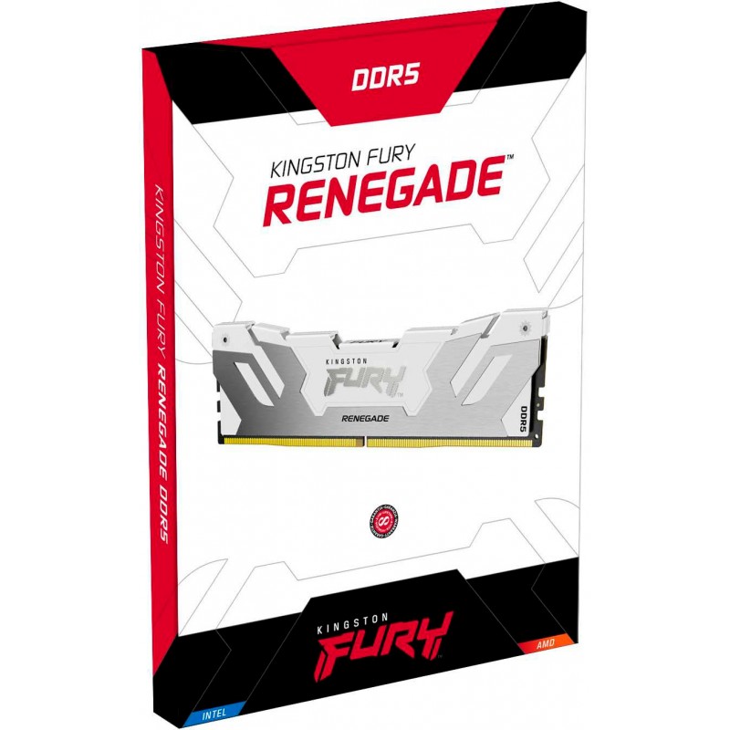 Kingston Пам'ять ПК DDR5 32GB 6000 FURY Renegade White XMP