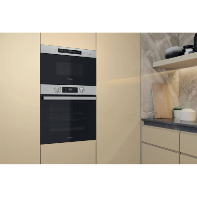 Whirlpool Мікрохвильова піч вбудована, 22л, електронне упр., 750Вт, гриль, дисплей, нерж