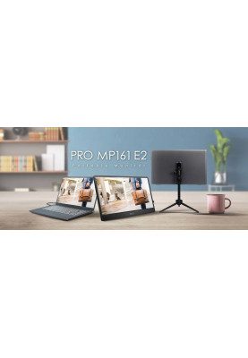 MSI Монітор портативний 15.6» PRO MP161-E2 mHDMI, 2xUSB-C, MM, IPS, Cover